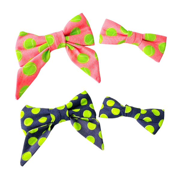 Fetch in Pink & Blue Bows