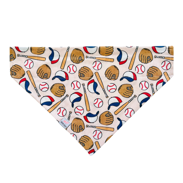 Baseball Season in Blue & Pink Bandana