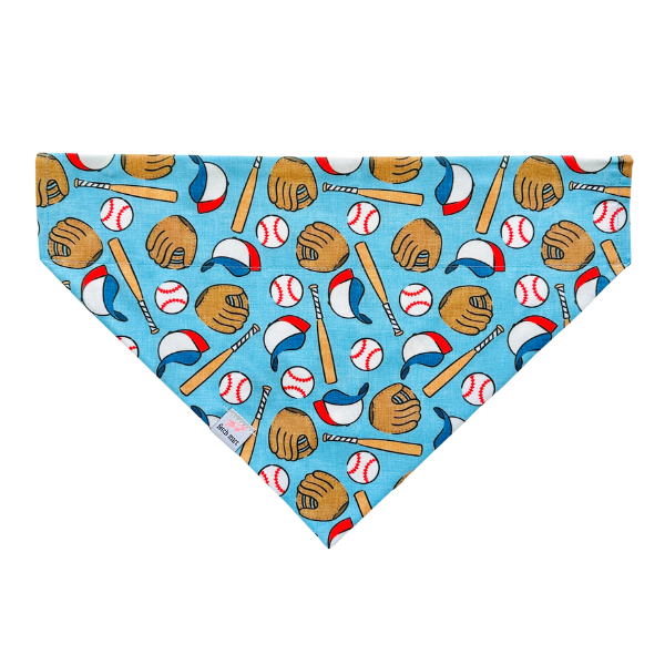 Baseball Season in Blue & Pink Bandana