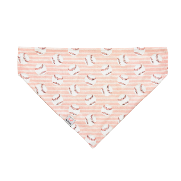 Baseballs in Blue & Pink Bandana