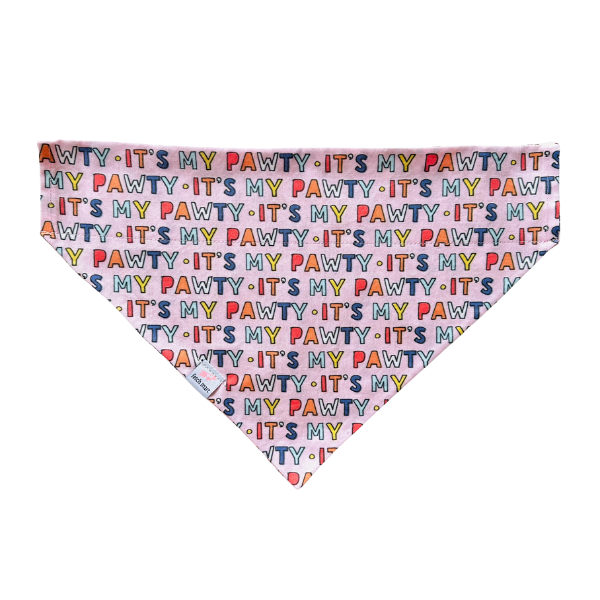 It’s My Pawty in Blue & Pink Bandana