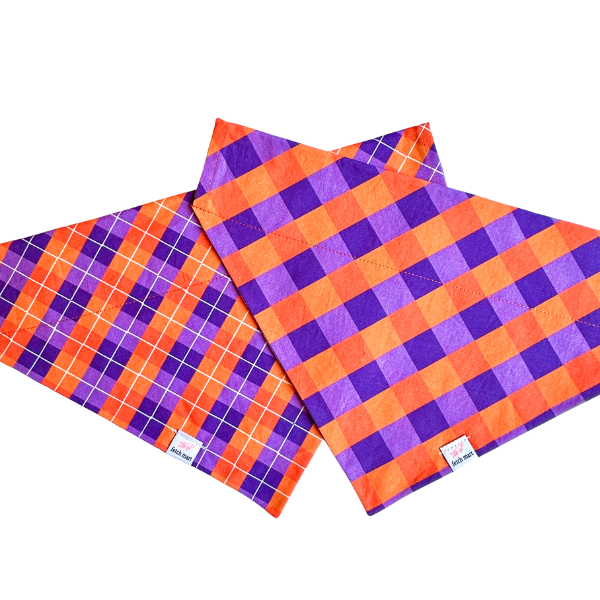 Clemson Plaid Bandanas