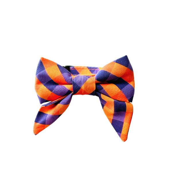 Clemson Gingham Bows