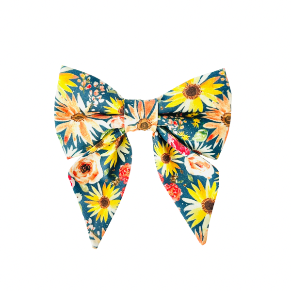 Sunflower Garden Sailor Bow