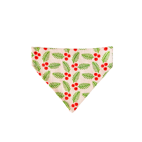 Pink Berries & Pine Bandana