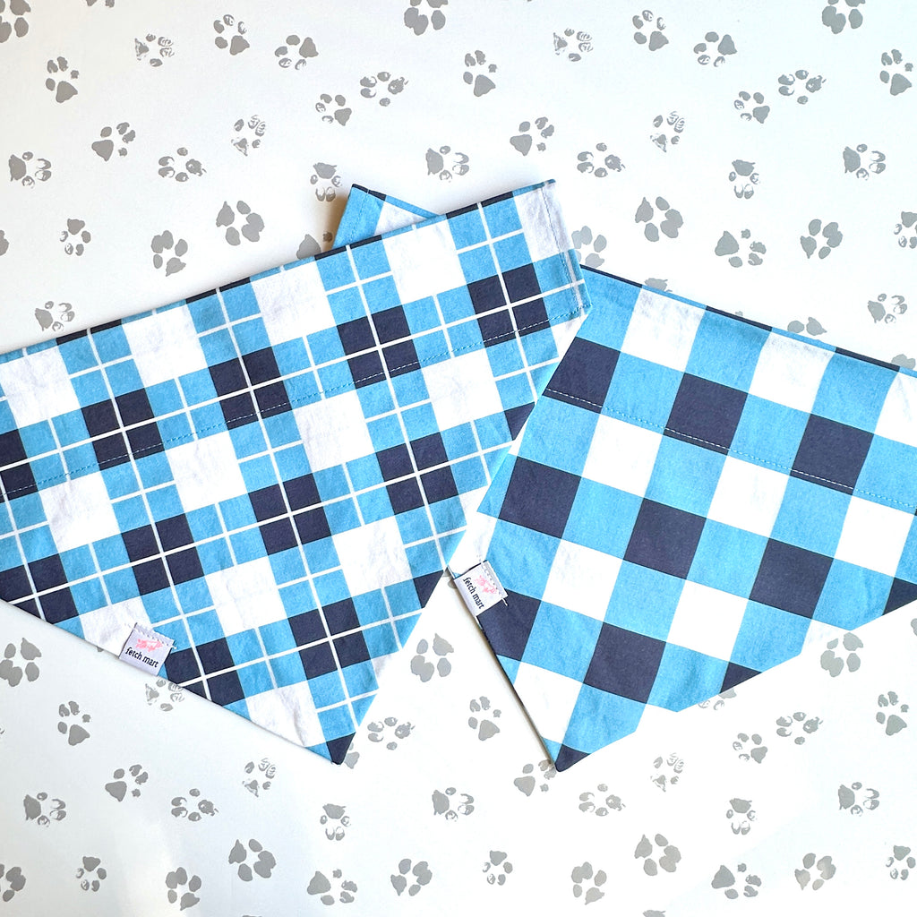 North Carolina Plaid Bandanas