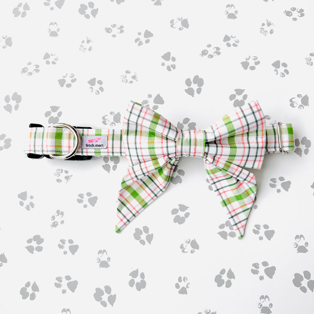 Paddy's Plaid Sailor Bow