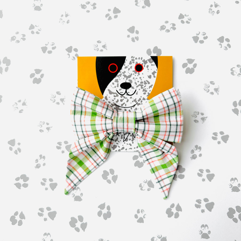 Paddy's Plaid Sailor Bow