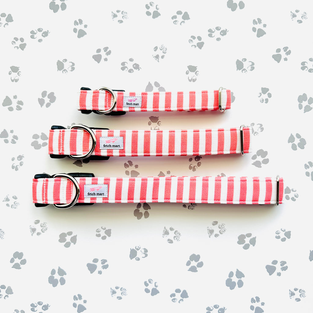 Coral Cabana Stripe Collar