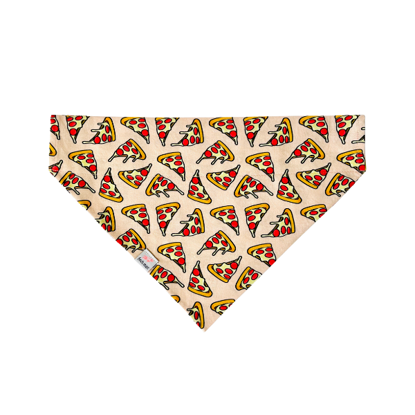 Pepperoni Pizza in Pink & Blue Bandana