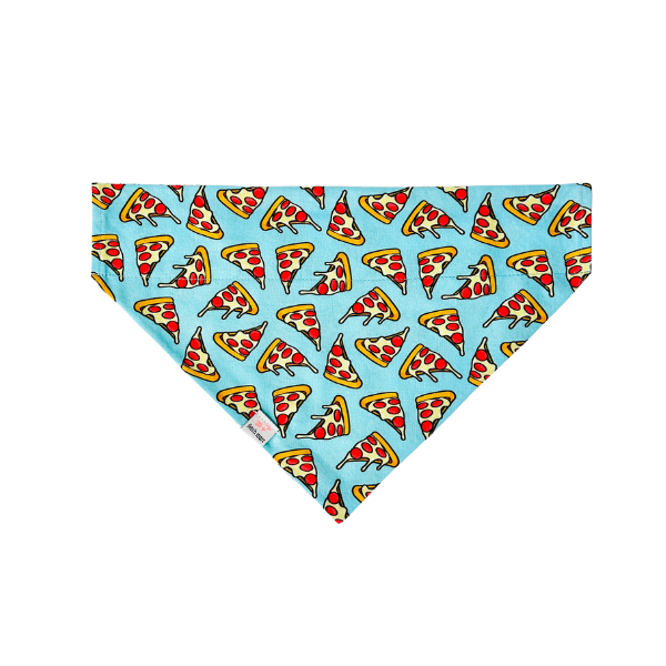 Pepperoni Pizza in Pink & Blue Bandana