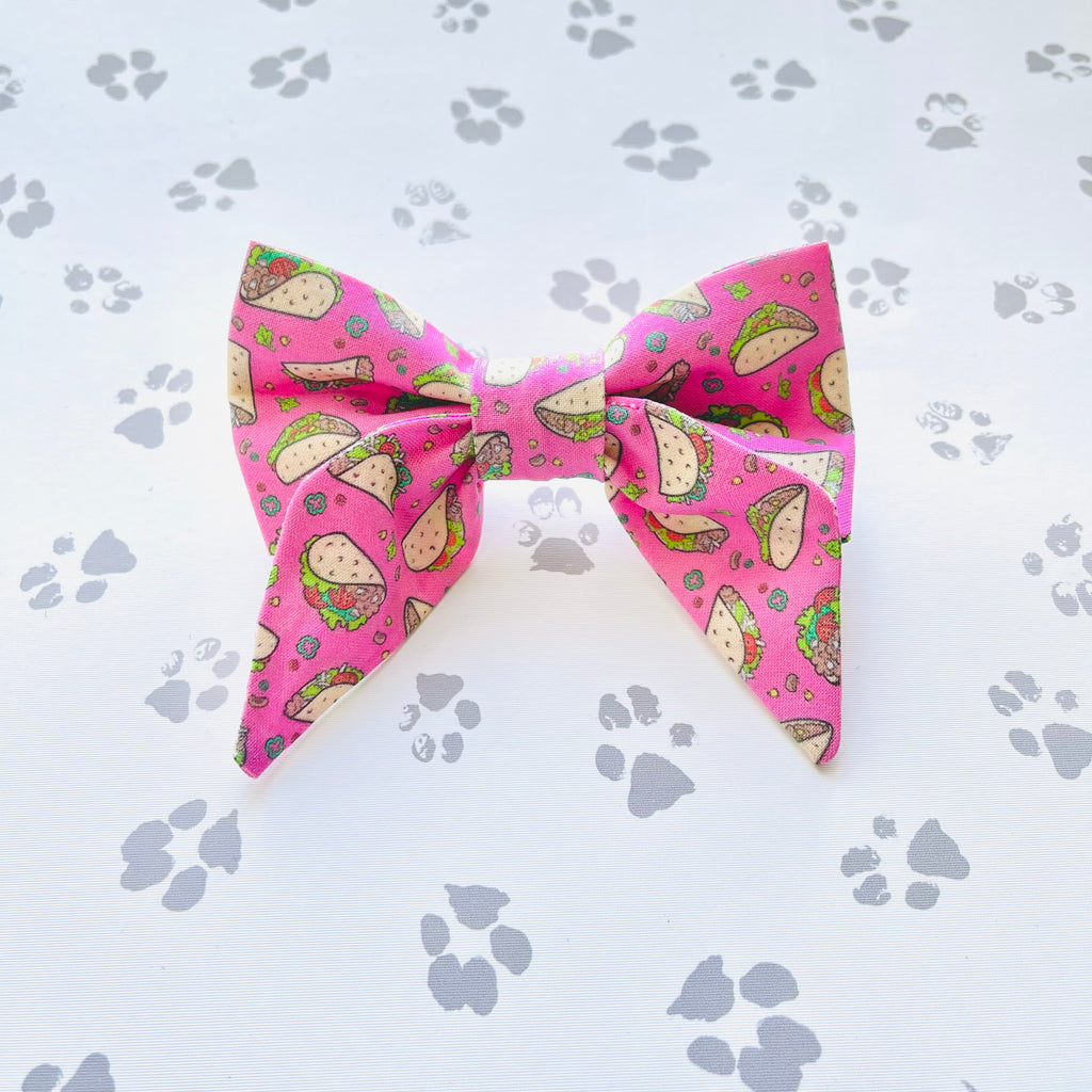 Taco Tuesday in Pink Sailor Bow